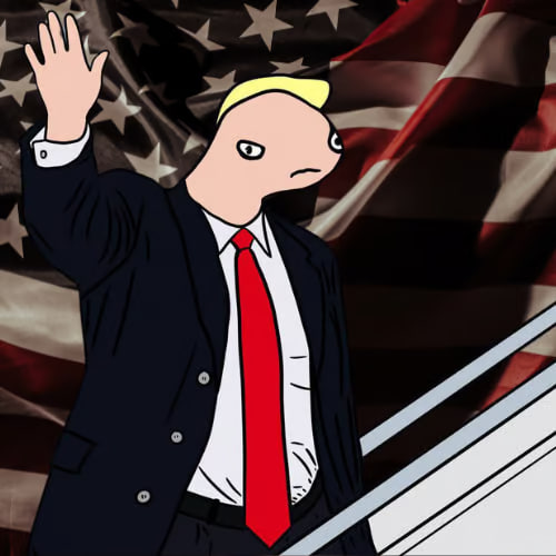 Trump with Fist in the Air